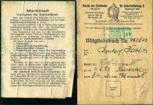 Mitgliedsausweis des Vereins der Freidenker für Feuerbestattung e.V.