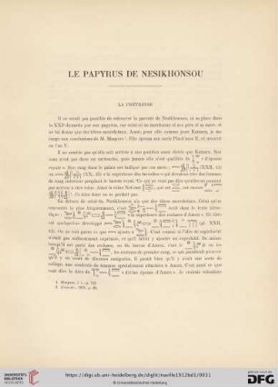 Le papyrus de Nesikhonsou