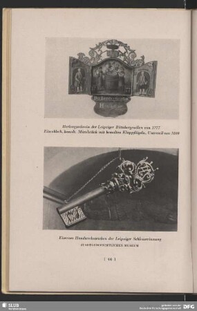 Eisernes Handwerkszeichen der Leipziger Schlosserinnung