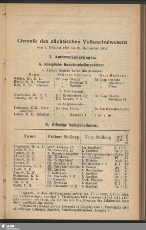 Chronik des sächsischen Volksschulwesens
