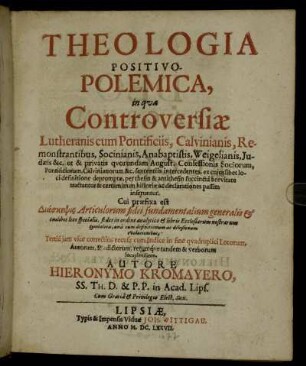 [1]: Theologia Positivo-Polemica. [1]