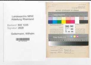 Entnazifizierung Wilhelm Gellermann , geb. 18.04.1908 (Buchhalter)