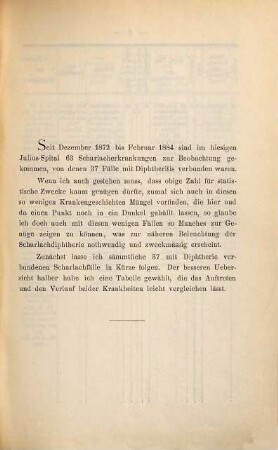 Ueber Diphtheritis bei Scharlach