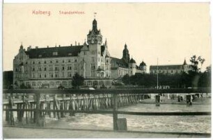 Kolberg (heute: Kolobrzeg / Polen). Strandschloss