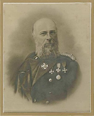 Friedrich Adolph von Seubert, Oberst und Kommandeur von 1870-1872, Brustbild