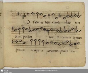 [Finck, Heinrich:] O Domine Jesu Christe adoro te in cruce pendentem