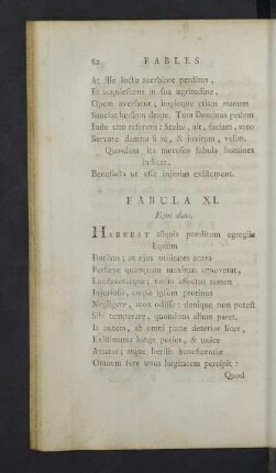 Fabula XI. - XX.