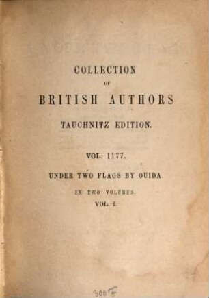 Under two Flags : in 2 volumes, 1