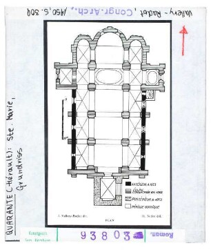 Quarante: Notre-Dame, Grundriss