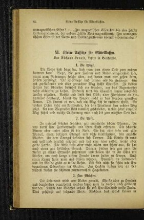 Kleine Aufsätze für Mittelklassen