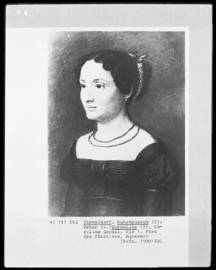 Caroline Grossi, die 1. Frau des Künstlers