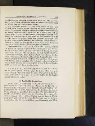 b) Deutsche Abwehrmaßnahmen.