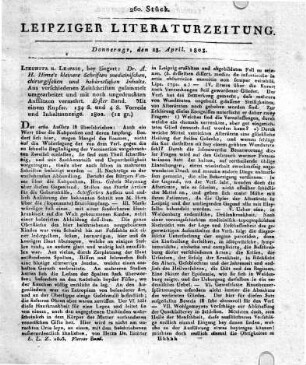 1803-04-28 : 260. Stück