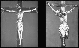 Breslau / Wroclaw, Kruzifix, mit Vgl., ehemals erzbischöfliches Diözesanmuseum, aus der Corpus-Christi-Kirche, Breslau