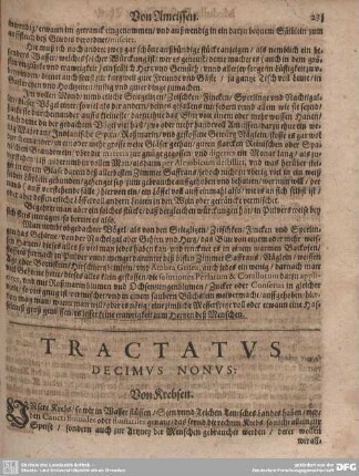 Tractatus Decimus Nonus. Von Krebsen.