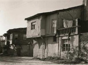 Bulgarien. Nessebar. Wohnhäuser, 19. Jahrhundert. Straßenansicht
