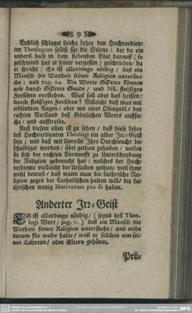 Anderter Irr-Geist