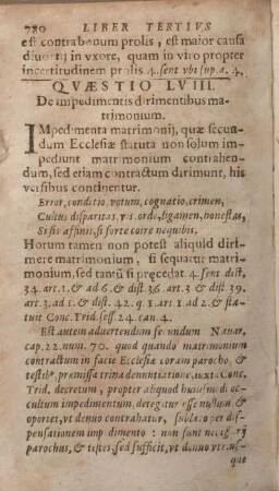 Qvaestio LVIII. De impedimentis dirimentibus matrimonium.