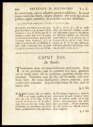 Caput XIII. De Tutelis
