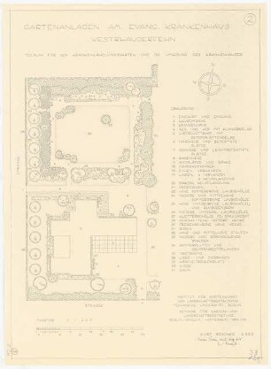 Krankenhaus, Westrhauderfehn: Pflanzplan Detail 1:200