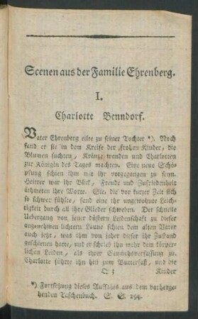I. Charlotte Benndorf
