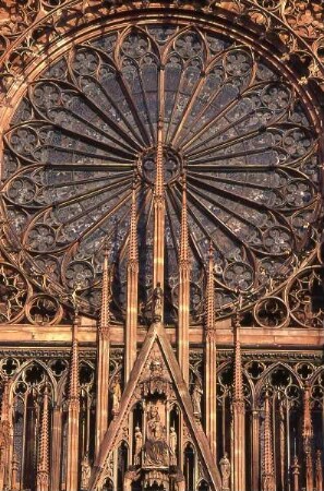 Strasburg - Baudetail am Münster : Baudetail am Münster in Strasburg, aufgenommen ca. 2001