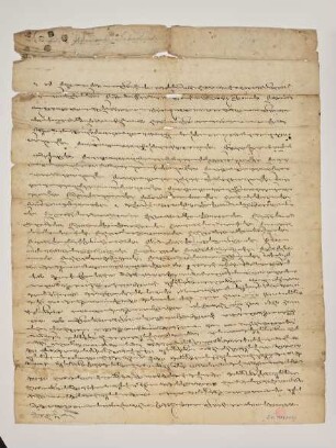 Beglaubigte Abschrift des zehn Punkte umfassenden Nepal-Tibet-Vertrags aus dem Jahre 1856