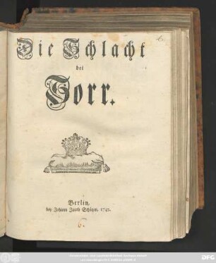Die Schlacht bei Sorr