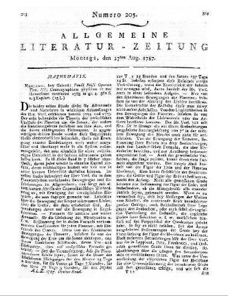 1787: Allgemeine Literatur-Zeitung