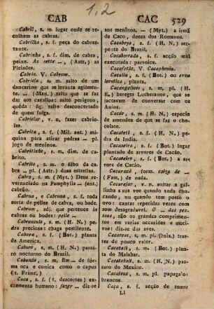 Diccionario geral da lingoa Portugueza de Algibeira. 1,2