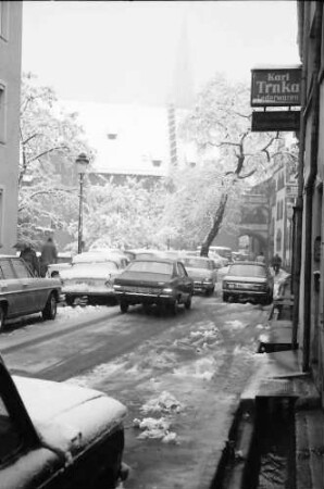 Freiburg: Turmstraße, verschneit