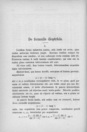 De formulis dioptricis.