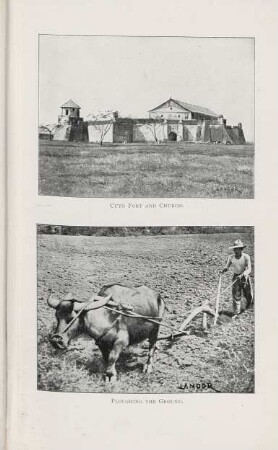 Cuvo fort and church. Ploughing the ground