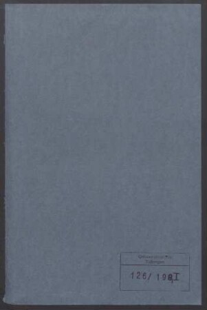 Felix Genzmer (1878-1959). Personalakte des Lehrkörpers : Akte betreffend Felix Genzmer, ordentlicher Professor für öffentliches Recht