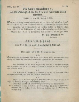 Einleitende Bestimmungen