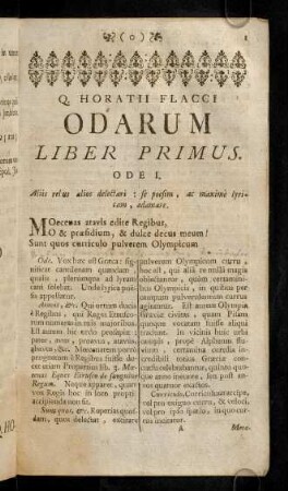 1-12, Ode I. - Ode III.