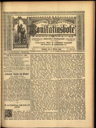 Erste Ausgabe vom Sonntag, den 04. Oktober 1908.