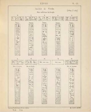 Inscriptions et notices recueillies à Edfou (Haute-Egypte) pendant la mission scientifique de M. le Vicomte Emmanuel de Rougé, 2
