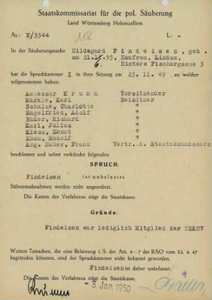 Findeisen, Hildegard