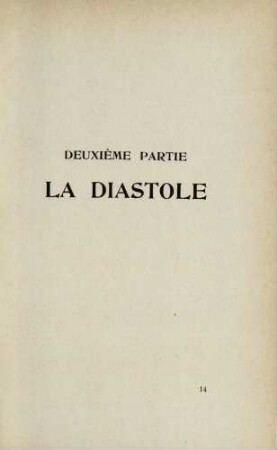 Deuxième Partie La Diastole