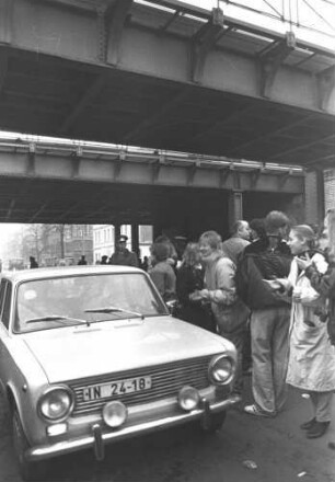 Öffnung des Grenzübergangs Wollankstraße