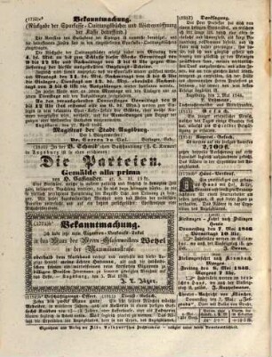 Augsburger Anzeigeblatt. 1846, 4/12 = Jg. [5]
