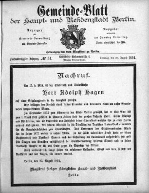 1894,34: No. 34, 26. August 1894