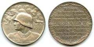 Medaille auf die Wiedereinführung der allgemeinen Wehrpflicht, in Originalschachtel