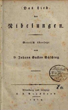 Das Lied der Nibelungen