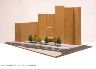 Mahnmal Homosexuellen-Verfolgung - Modell des Kunstwerks mit Umgebung
