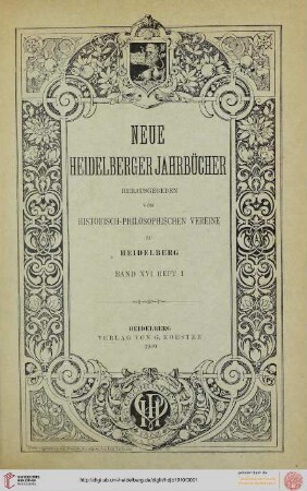 16: Neue Heidelberger Jahrbücher