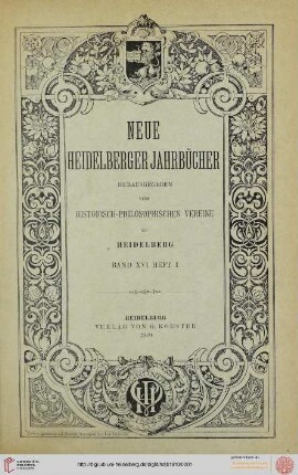 16: Neue Heidelberger Jahrbücher