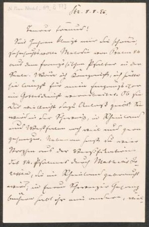 Brief an Heinrich von Herzogenberg : 08.08.1896
