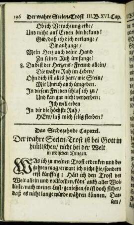Das Sechszehende Capittel. - Das Zwanzigste Capittel.